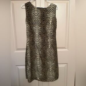 Black and Tan Sleeveless Sheath Mini Dress for Cocktail